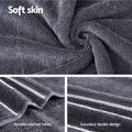 Premium 6-Pack Grey Cotton Bath Towel Set, 650gsm, Quick Dry, Machine Washable - SuperSaverAU - view 4