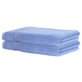 2 Pack Extra Large Bath Sheets Set 100% Cotton 550gsm Blue - Luxurious & Absorbent - SuperSaverAU - view 3