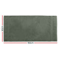 2 Pack Extra Large Green Cotton Bath Sheets Set - 550gsm, Quick Dry, Absorbent - SuperSaverAU - view 1