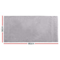 Luxury 2 Pack Extra Large Bath Sheets Set 100% Cotton Grey 550gsm - SuperSaverAU - view 2