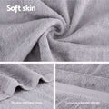 Luxury 2 Pack Extra Large Bath Sheets Set 100% Cotton Grey 550gsm - SuperSaverAU - view 6