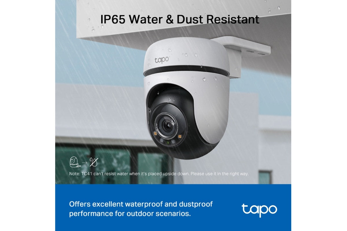 TP-Link Outdoor Pan/Tilt Security Wi-Fi Camera (TC41)