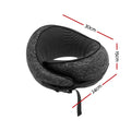 Wanderlite Ergonomic Memory Foam Travel Pillow – Dark Grey with Washable Cover