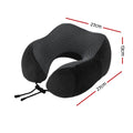 Wanderlite Memory Foam Travel Pillow – Black with Washable Cover