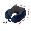 Wanderlite Memory Foam Travel Pillow – Blue with Washable Cover