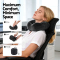 Wanderlite Memory Foam Travel Pillow – Grey with Washable Cover