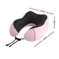 Wanderlite Memory Foam Travel Pillow – Pink with Washable Cover