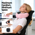 Wanderlite Memory Foam Travel Pillow – Pink with Washable Cover