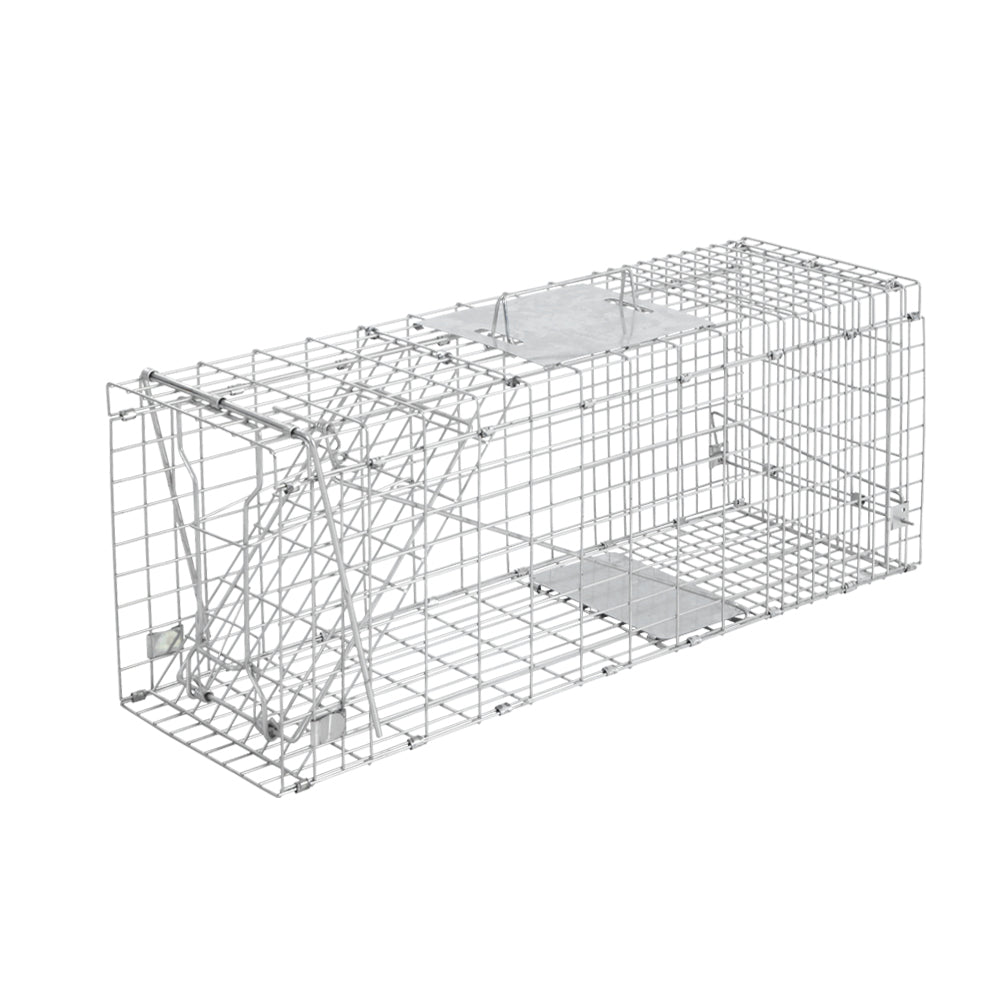 Gardeon Large Humane Animal Trap Cage 66x23cm - Collapsible, Spring Loaded