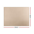 Artiss Tatami Mat Floor Mattress – Beige 150 x 200cm, 3cm Foam Anti-Slip Backing