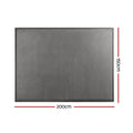 Artiss Tatami Mat Floor Mattress – Grey 150 x 200cm, 3cm Foam Anti-Slip Backing