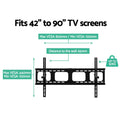 Artiss TV Wall Mount Bracket for 42"-90" LED LCD TVs Tilt Slim Flat Low Profile - SuperSaverAU - view 6