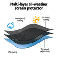 Artiss Waterproof Outdoor TV Cover for 55-58 Inch TVs - Black