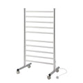 Devanti 10-Bar Freestanding Heated Towel Rail – 100W Stainless Steel, Fast Heating
