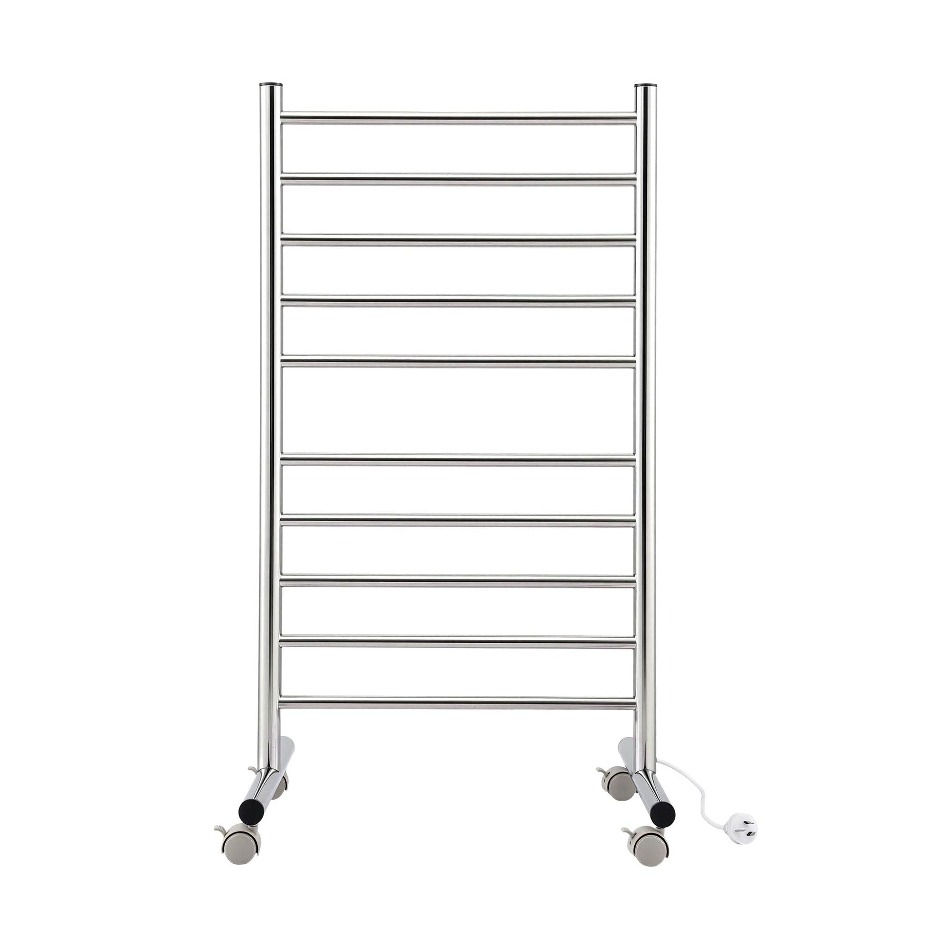 Devanti 10-Bar Freestanding Heated Towel Rail – 100W Stainless Steel, Fast Heating