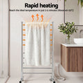 Devanti 10-Bar Freestanding Heated Towel Rail – 100W Stainless Steel, Fast Heating