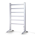 Devanti Heated Towel Rail Rack 6 Bars, 40-50C, Timer, Portable, Easy Install - SuperSaverAU - view 1