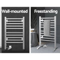 Devanti Heated Towel Rail 10 Rungs Freestanding 53cm x 35cm x 97.5cm, 40C-50C - SuperSaverAU - view 5