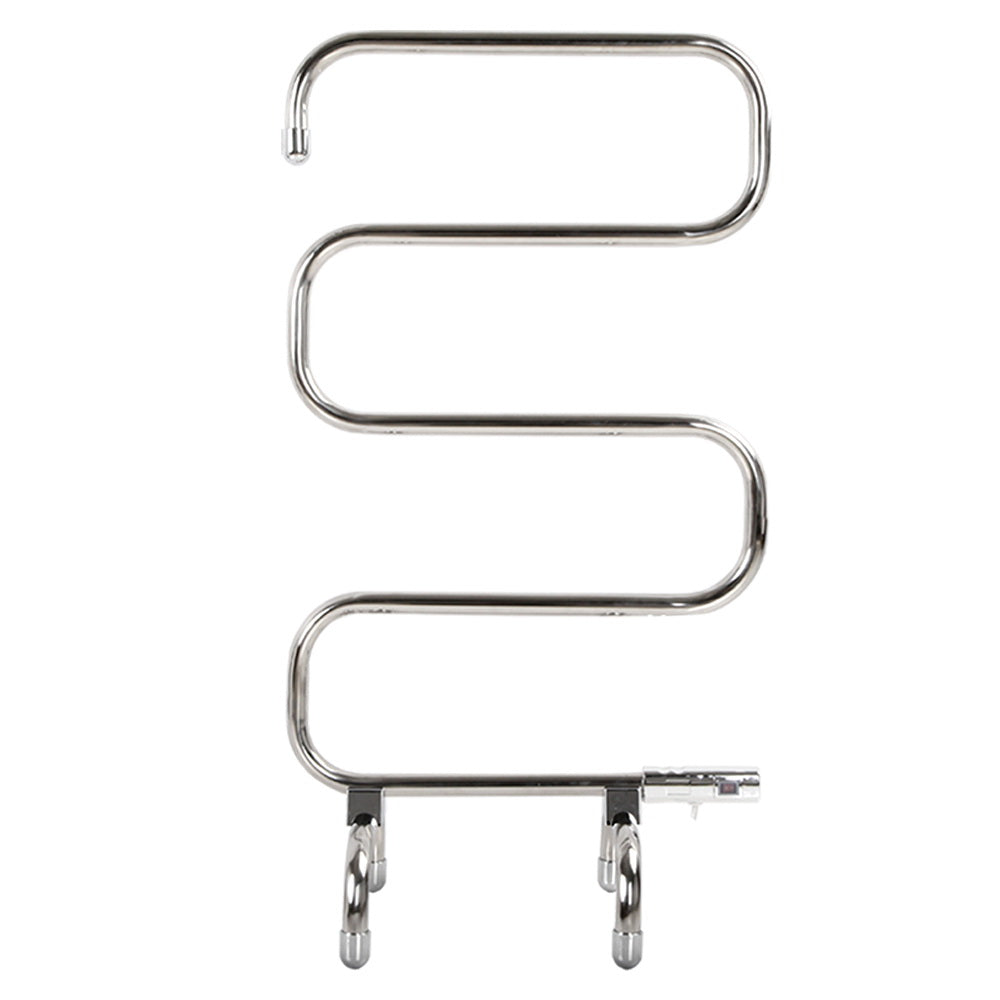 Devanti 5 Rung Electric Heated Towel Rail - Freestanding, 40-50°C, Stainless Steel - SuperSaverAU - view 2