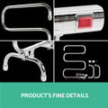 Devanti 5 Rung Electric Heated Towel Rail - Freestanding, 40-50°C, Stainless Steel - SuperSaverAU - view 3