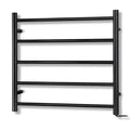 Devanti Heated Towel Rail Rack 5 Bars Wall Mounted, 40-50°C, Energy-Efficient - SuperSaverAU - view 1