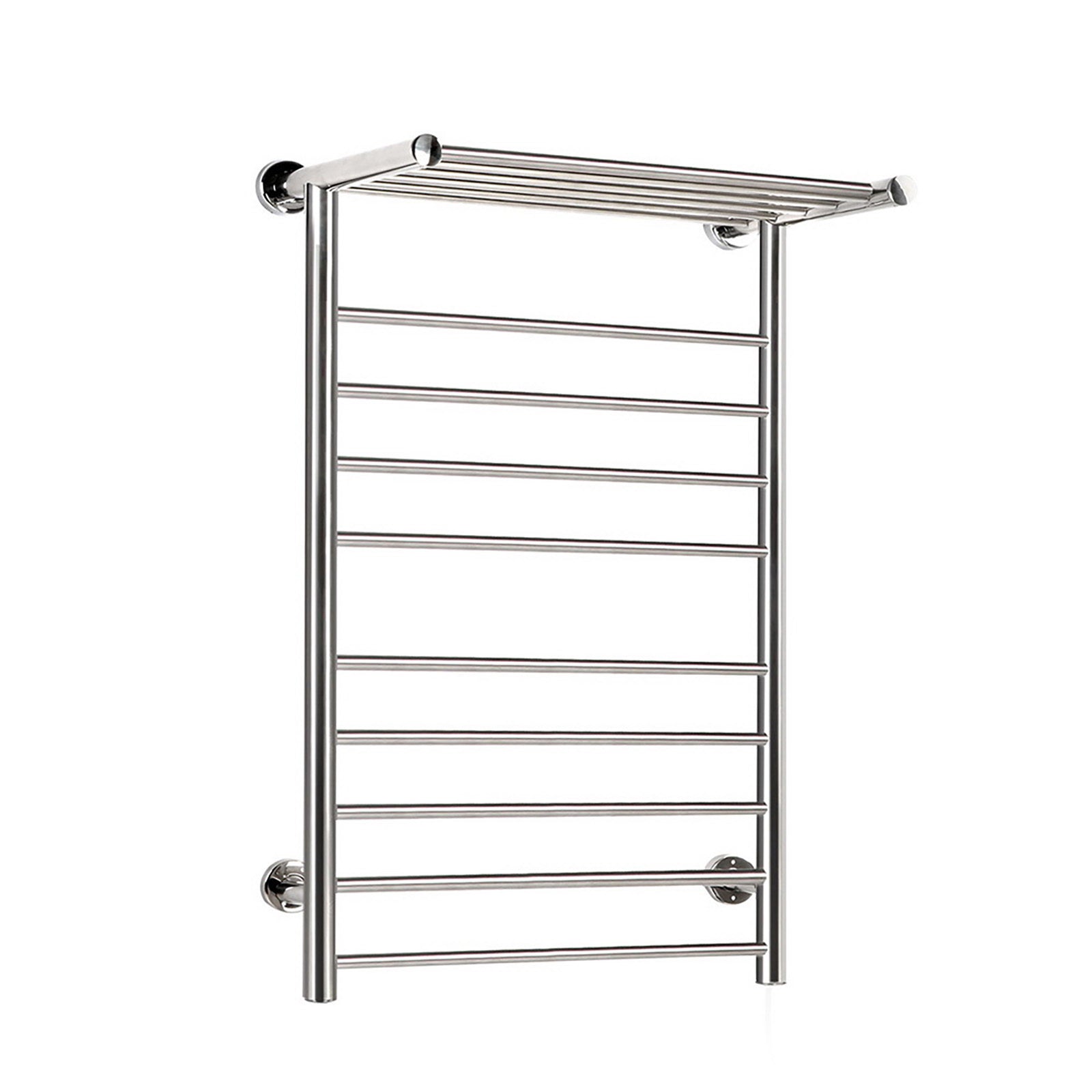 Devanti Electric Heated Towel Rail Rack 14 Bars Wall Mounted 40-50°C, Quick Heat - SuperSaverAU - view 1