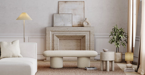 Brosa Totem Bench (Sesame Seed)