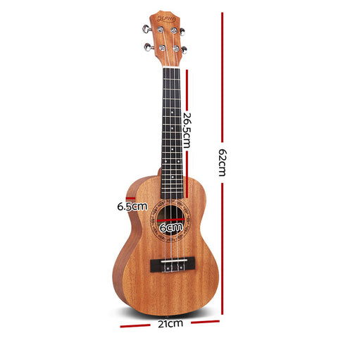 Alpha 23" Concert Ukulele Mahogany Body with Carry Bag - SuperSaverAU - view 2