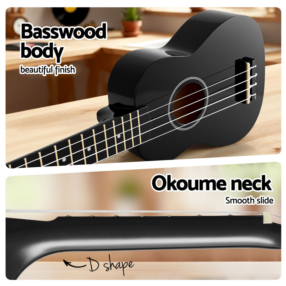 Alpha 21-Inch Basswood Beginner Ukulele - Natural