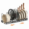 Artiss Expandable Pots and Pans Organizer Rack - Black