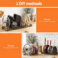 Artiss Expandable Pots and Pans Organizer Rack - Black