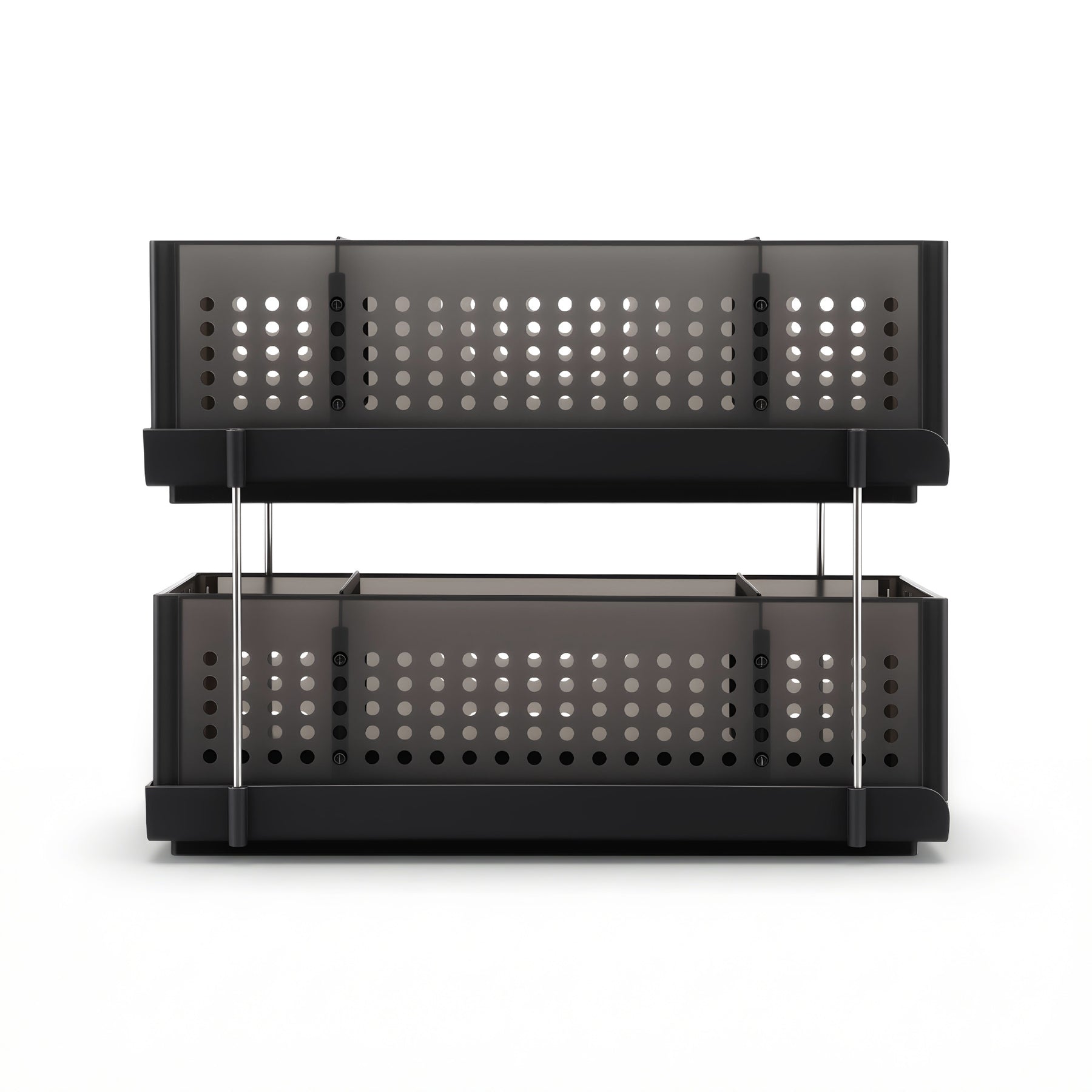 Artiss 2 Tier Under Sink Organiser Pull Out Drawer with Removable Baskets