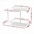 Artiss Adjustable Under Sink Organiser with 2 Slide Out Drawers Kitchen Bathroom Storage