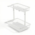 Artiss Adjustable Under Sink Organiser with 2 Slide Out Drawers Kitchen Bathroom Storage