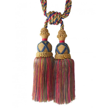 Multi Coloured Decorative Tassel Tieback for Curtains