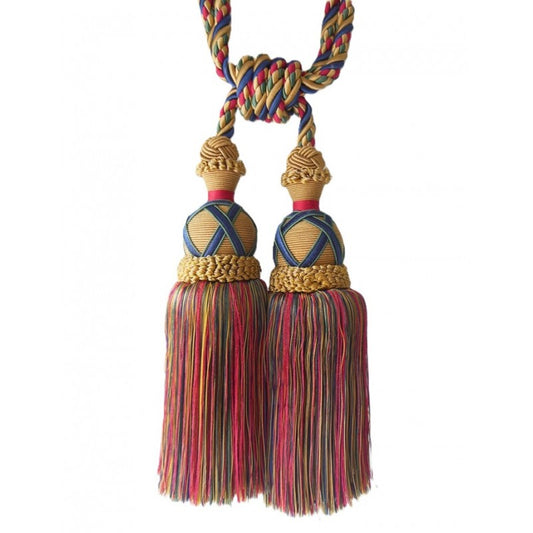 Multi Coloured Decorative Tassel Tieback for Curtains