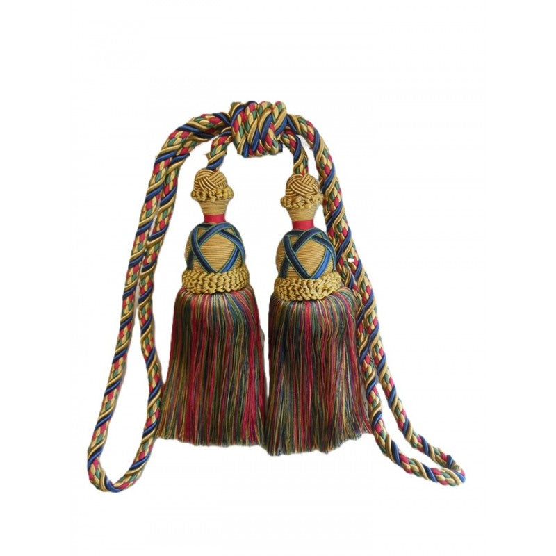 Multi Coloured Decorative Tassel Tieback for Curtains