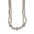 Premium Beaded Rope Curtain Tiebacks – Oyster 2 Pack, Crystal-Look Beads 86cm