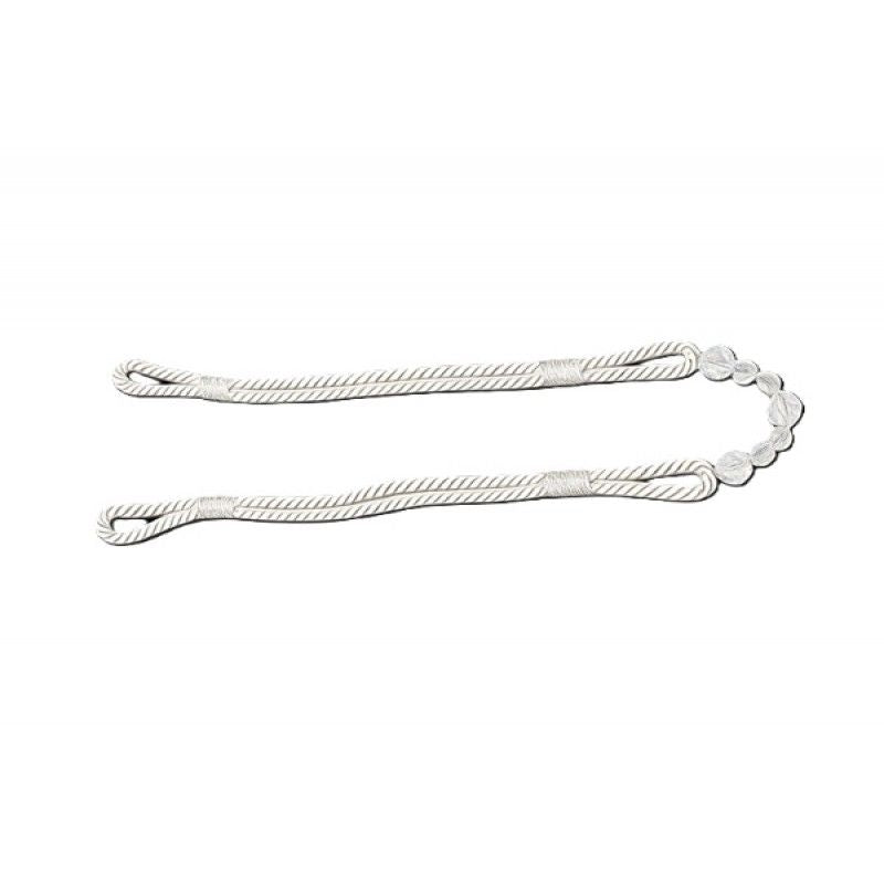 Premium Beaded Rope Curtain Tiebacks – Oyster 2 Pack, Crystal-Look Beads 86cm