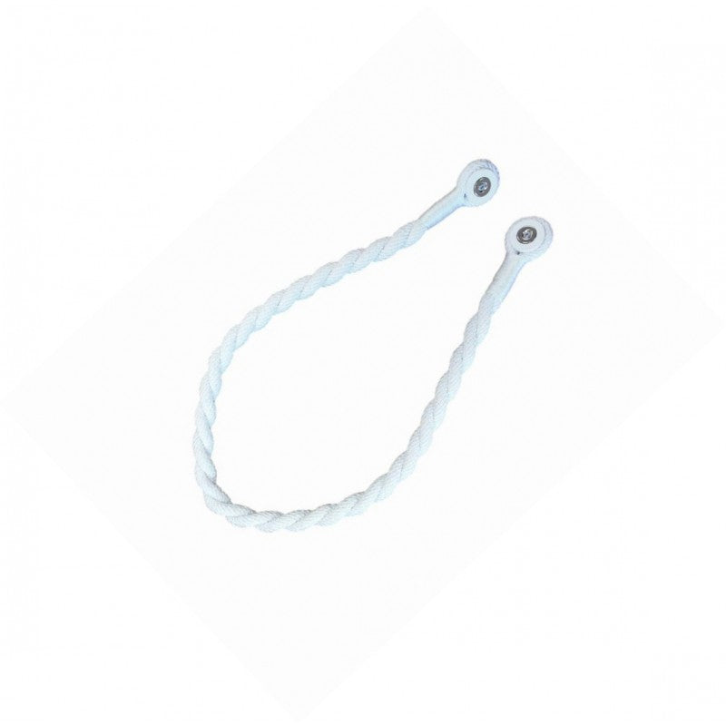 Magnetic Weaved Rope Tieback White 750mm - Stylish Curtain Holder Made in Italy - SuperSaverAU - view 1