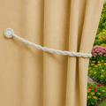 Magnetic Weaved Rope Tieback White 750mm - Stylish Curtain Holder Made in Italy - SuperSaverAU - view 2