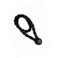 Magnetic Weaved Rope Tieback Black 750mm - Stylish Curtain Holder Made in Italy - SuperSaverAU - view 1