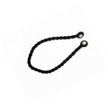 Magnetic Weaved Rope Tieback Black 750mm - Stylish Curtain Holder Made in Italy - SuperSaverAU - view 2