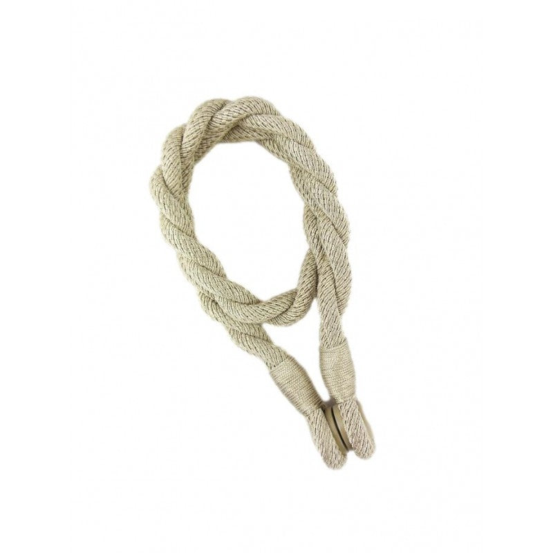 Magnetic Weaved Rope Tieback 750mm - Stylish Italian Curtain Holdback - SuperSaverAU - view 1