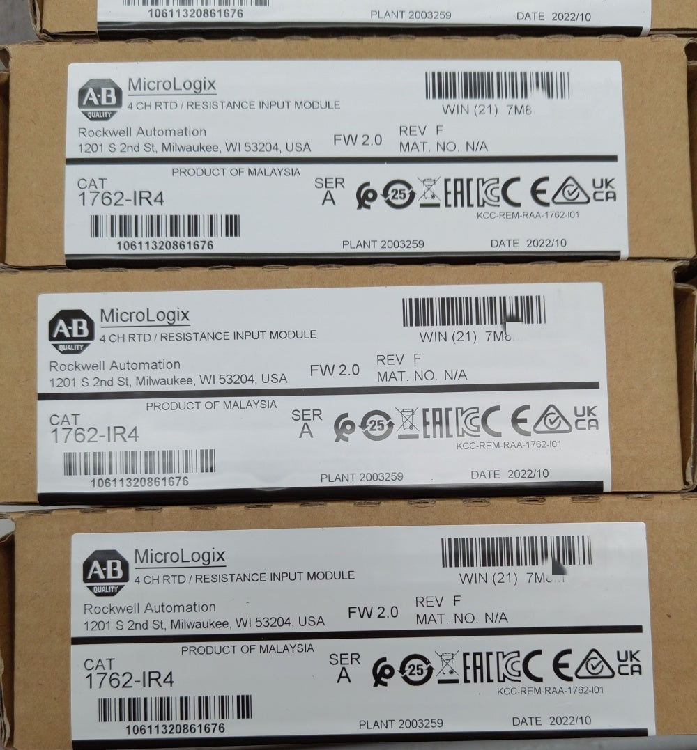 Allen-Bradley 1762-IR4 MicroLogix 1200 RTD Input Module - 1PC