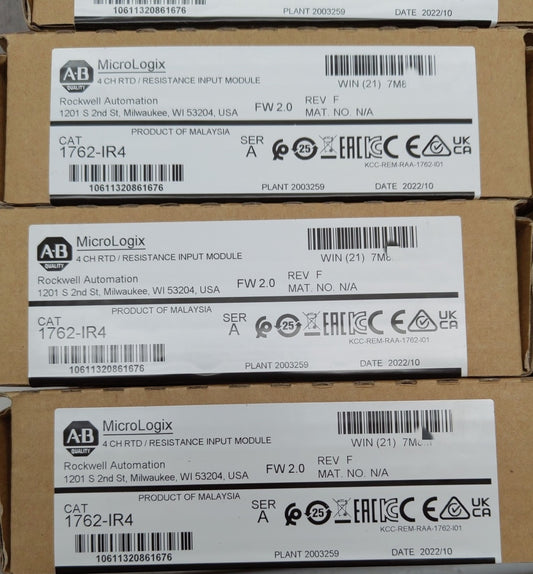 Allen-Bradley 1762-IR4 MicroLogix 1200 RTD Input Module - 1PC