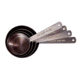 Antique Copper Measuring Cup Set - 1 Cup, ½ Cup, ⅓ Cup, ¼ Cup - Durable Stainless Steel - SuperSaverAU - view 1