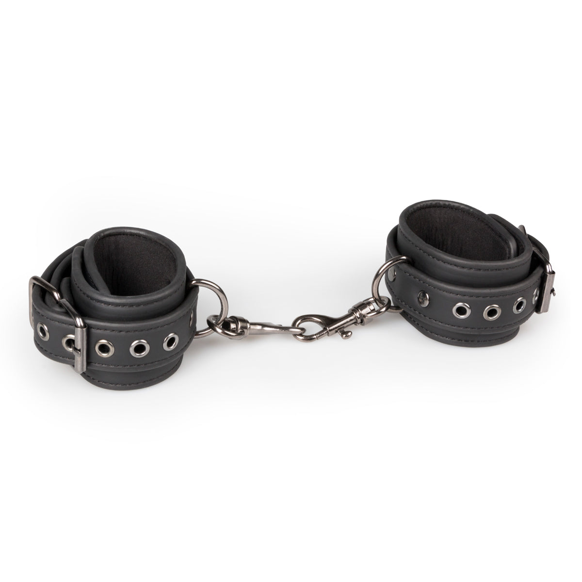 Fetish Collection Adjustable Handcuffs - Black Faux Leather