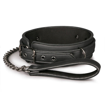 Fetish Collection Bondage Collar with Leash - Adjustable, Comfortable