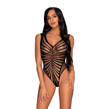 Obsessive Captivating See-Through Teddy B132 - Black